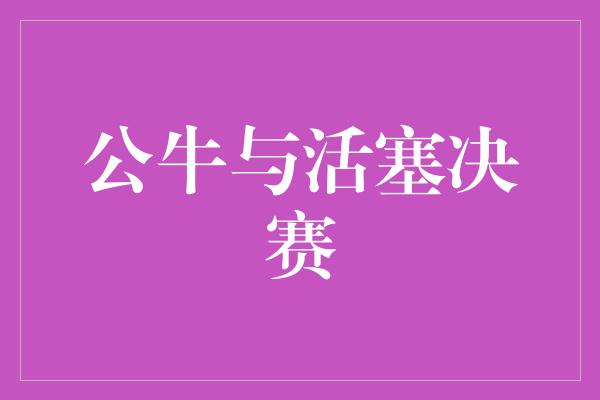 公牛队！激战场上的豪强对决——公牛与活塞决赛