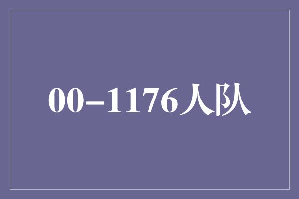 00-1176人队